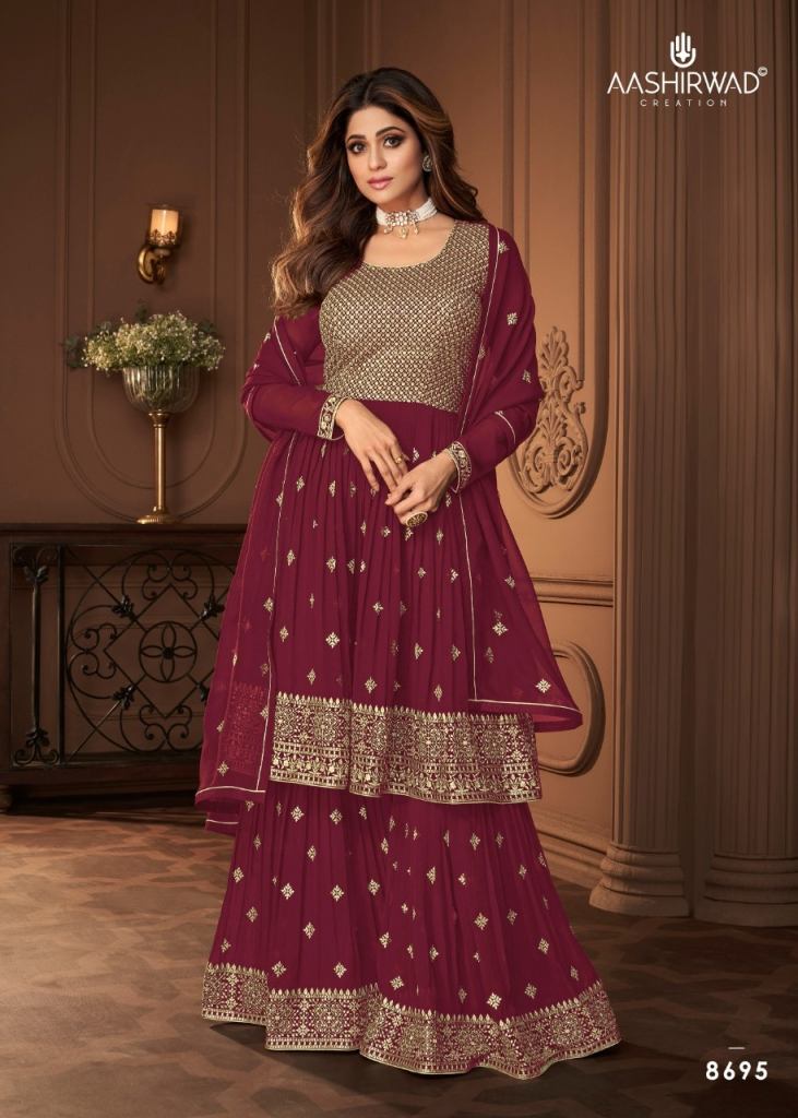 Buy 56/4XL Size Red Sharara Suits Online for Women in USA