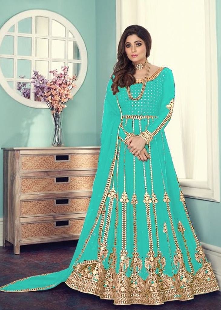 Fancy Anarkali Suits at Best Price in Surat, Gujarat | Sunil Tex Fab Pvt Ltd