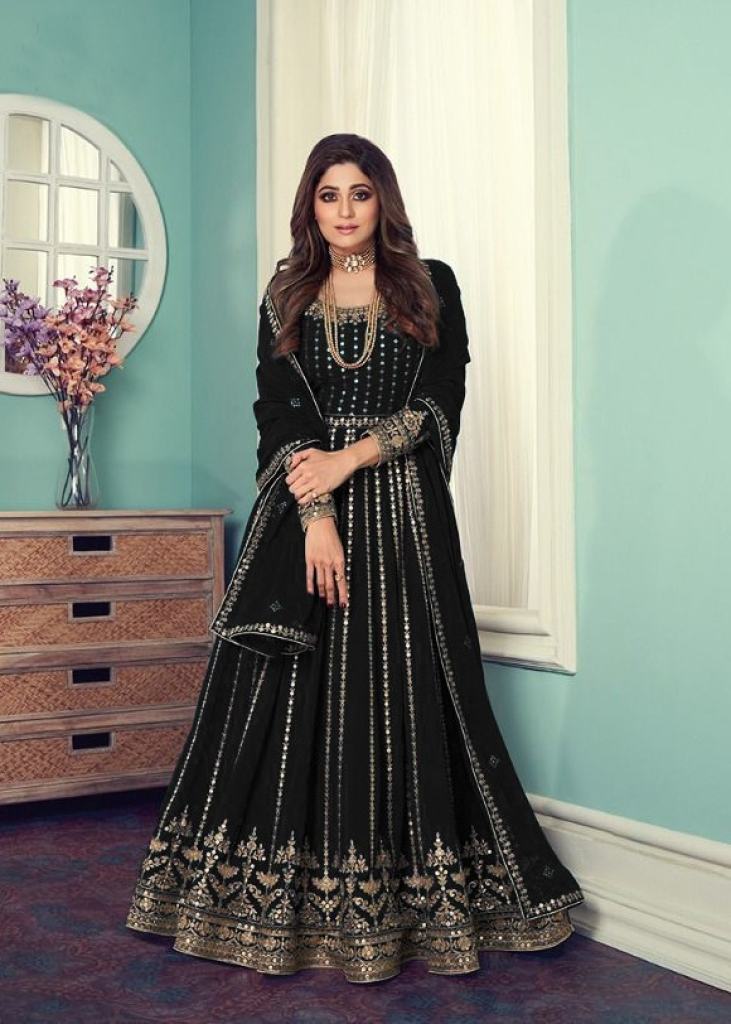 Aashirwad Gulnar Fancy Faux Georgette With Embroidered Anarkali