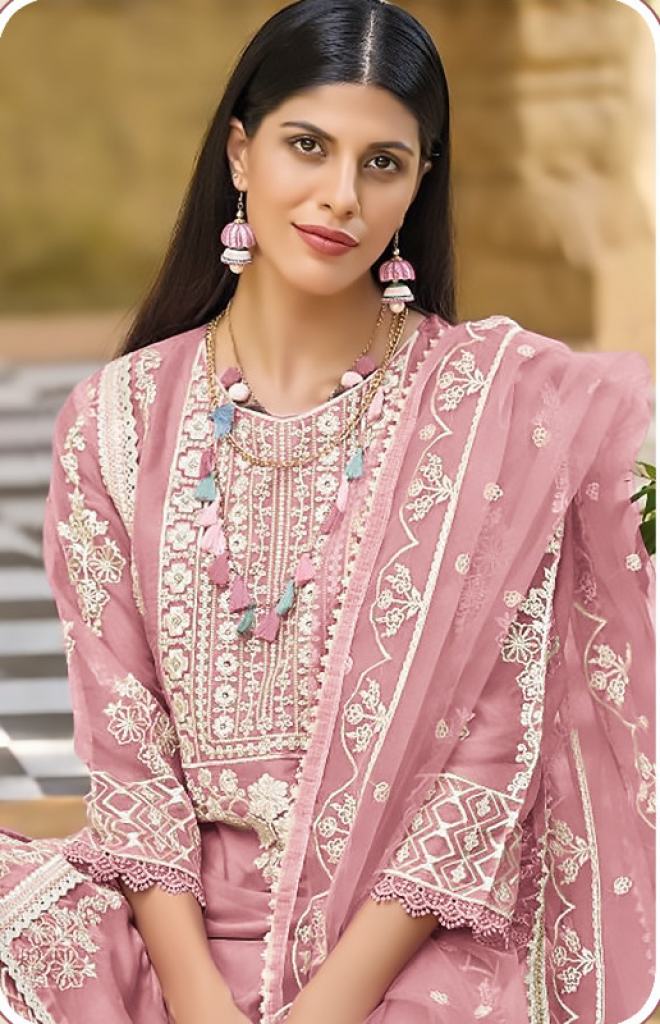 multicolor organza suit set - Buy Designer Ethnic Wear for Women Online in  India - Idaho Clothing