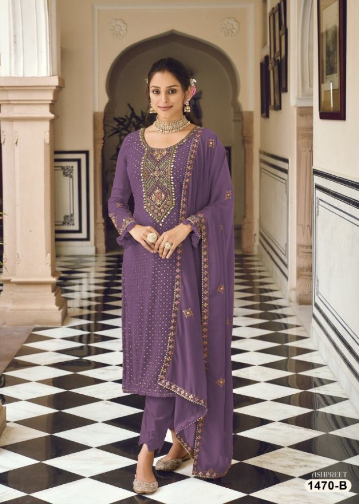 Purple Outfit for Punjabi Suits