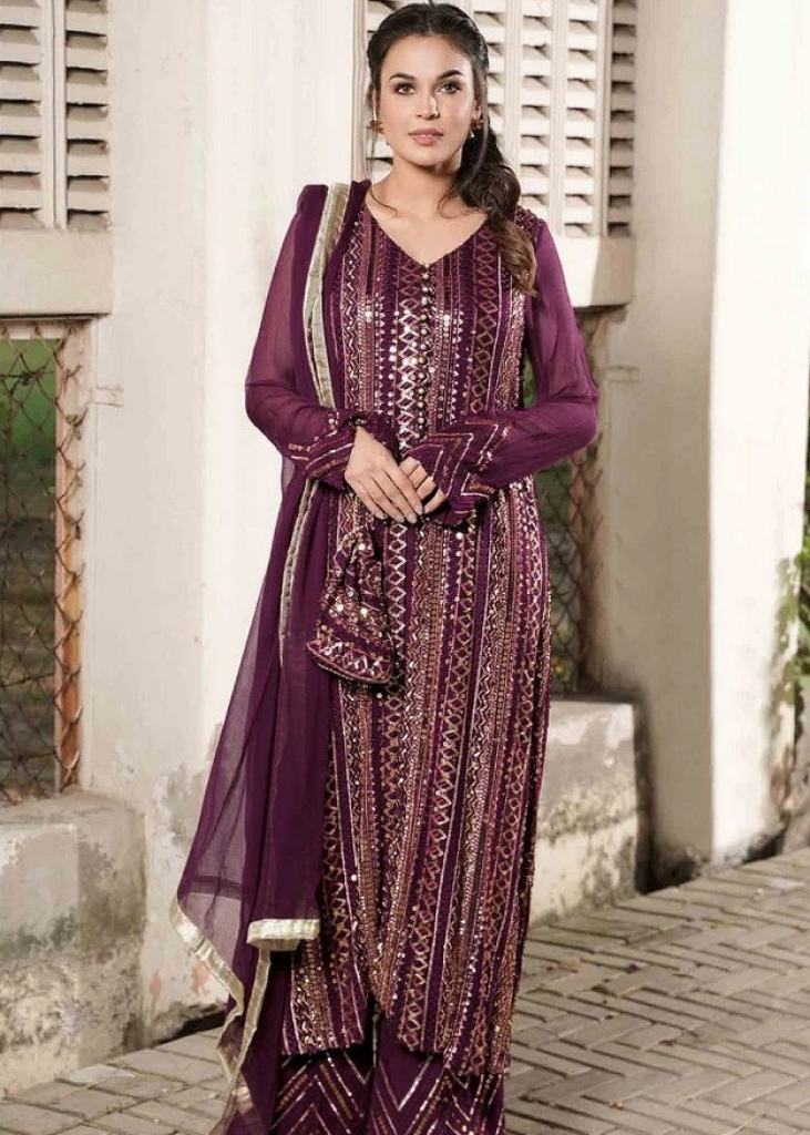 Shop Designer Multi Colour Pakistani Suit For Women At Best Price
