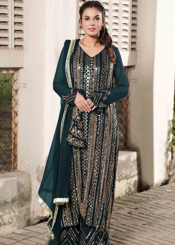 Trendy Salwar Kameez Digital Print Muslin in Multi Colour