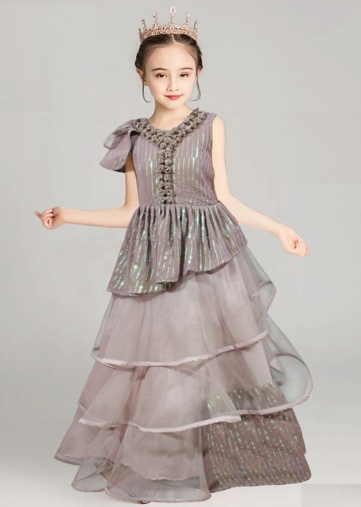 Elegant Flower Girl Dress for Wedding Kids Sleevelesss Lace Pageant Ba –  Avadress