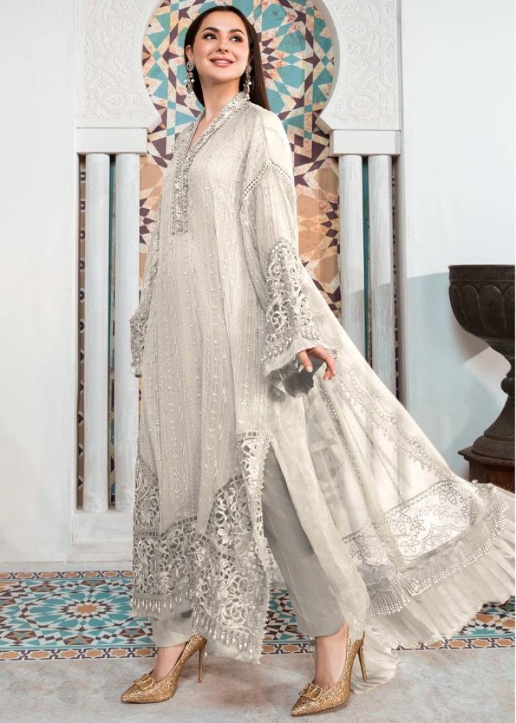 White clearance pakistani suit