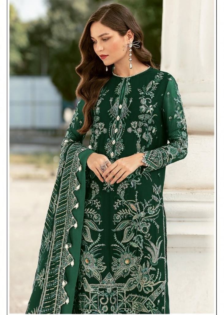 Green pakistani dresses on sale