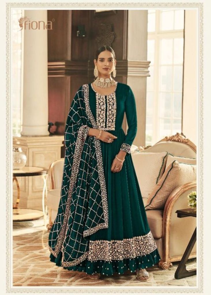 Hema Green Silk Anarkali Set with Leheriya Dupatta