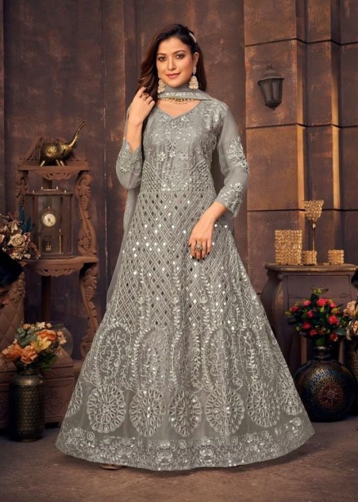 Ready to Wear Designer Wedding Cocktail Anarkali Long Gown C