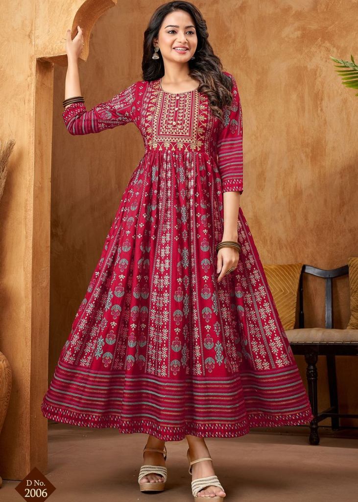 Plain Designer Anarkali Kurti at Rs.650/Piece in bhilai offer by Bombay  Fashion