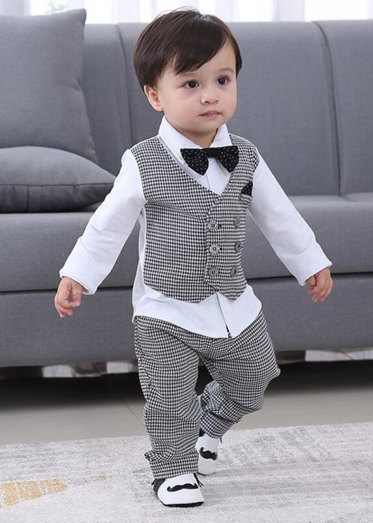 Kid's Clothing Set Baba Suit Boy Clothing Set Three Piece Boy Baba Suit ...