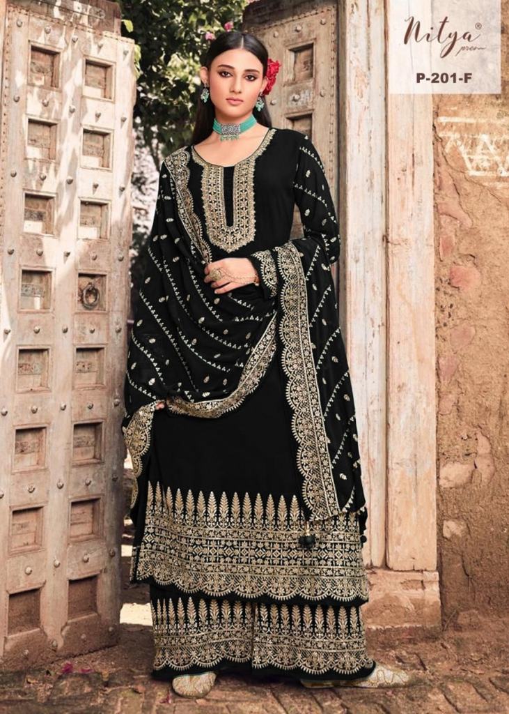 Lt Nitya Faux Georgette With Sequence Work Salwar Suit Bottle