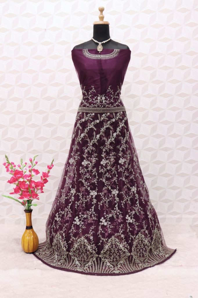 Buy BUNNTARA Women's Kurti Dress Long Gown Heavy Work Embroidery Work Rayon  Kurti, Black -X Large (42) at Amazon.in