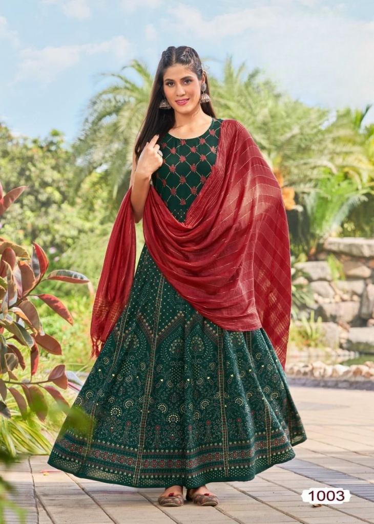 Green Anarkali Long Kurti for Women | Shop Now in Australia