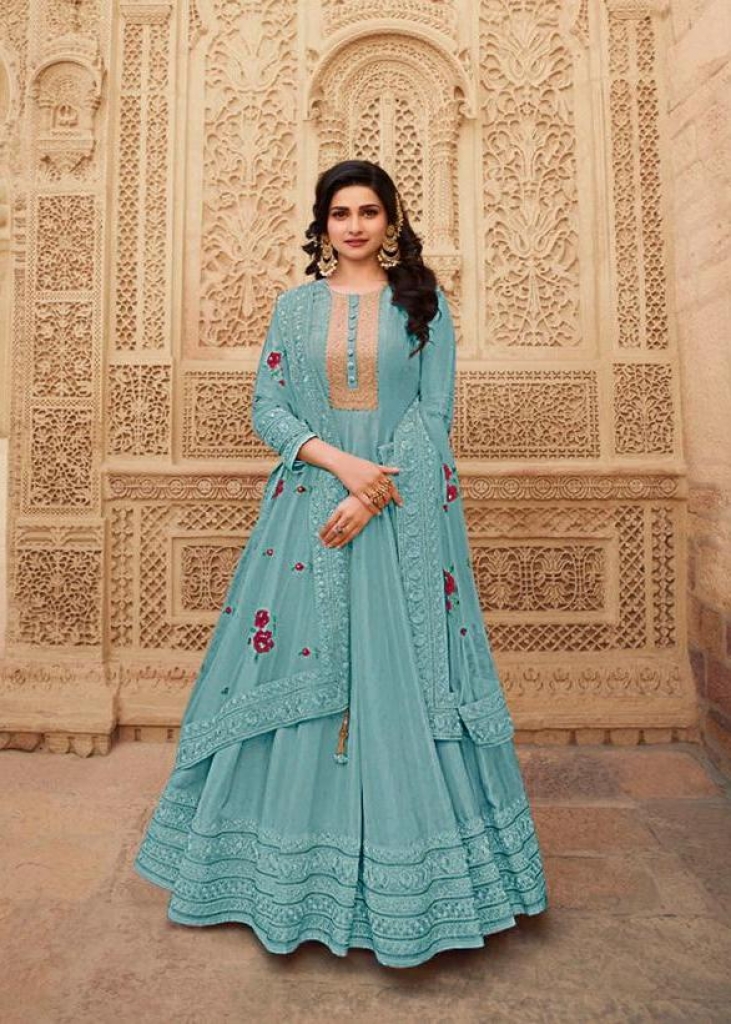 Lovely Sky Blue Color Designer Anarkali Gown Suits Pakistani Marriage Wear  Heavy Stone Worked Anarkali Salwar With Dupatta Dress for Women - Etsy