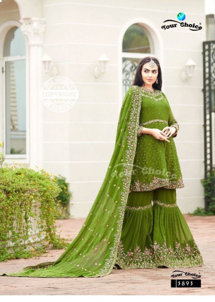 Pure Georgette Parrot Green Color Embroidered Anarkali Suit at Rs 2520 in  Mumbai