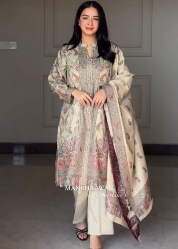  ASD Design Premium Soft Berry Silk Ready-Made Kurta Pant And  Dupatta For a Complete Elegant Look Multi Color DN 1346