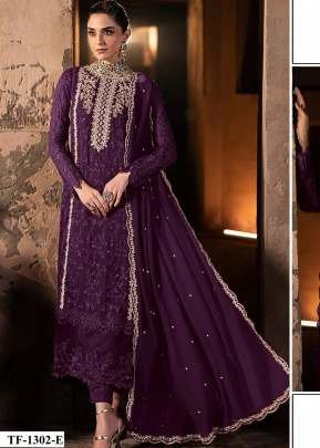 Designer Pakistani Suits Faux Georgette With Embroidery 3 mm Sequence  Work Wine Color DN 1302