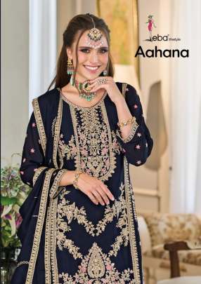 Eba Lifestyle Aahana Embroidered Top Dhoti And Dupatta Readymade Collection