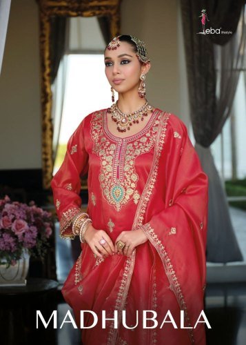 Eba Lifestyle Madhubala Simar With Embroidery Work Top Bottom And Dupatta