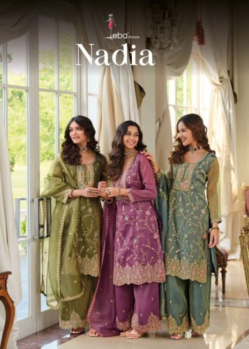 Eba Lifestyle Nadia Simar With Embroidery Work Top Bottom And Dupatta Set