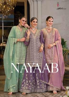 Eba Lifestyle Nayaab Simar With Heavy Embroidery Work Readymade Palazzo Suit