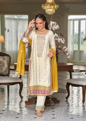 Eba Lifestyle Senisa Premium Silk Embroidered Salwar Suit Catalog