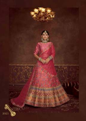 Exclusive Embroidered Art Silk Semi Stitched Lehenga Choli Pink Color DN 2023