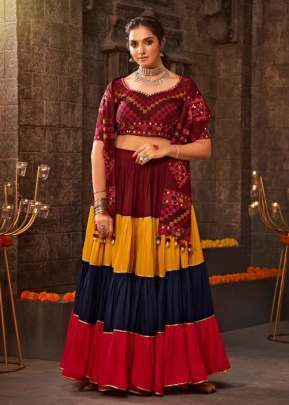 Exclusive Festival Wear Traditional Navratri Lehenga Choli Multi Color DN 2344