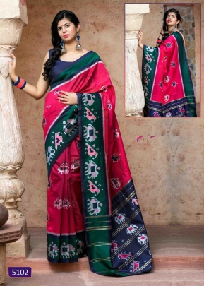 Exclusive Patola Silk Saree Patola Vol 1 DN 5102 Pink