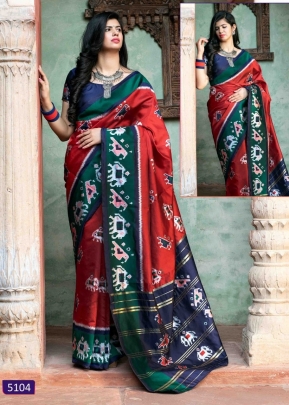 Exclusive Patola Silk Saree Patola Vol 1 DN 5104 Red