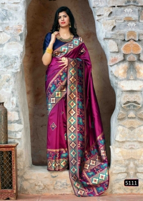 Exclusive Patola Silk Saree Patola Vol 2 DN 5111 Purple