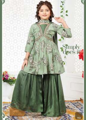 Kids Vol 35 Viscos Position Print Mehndi Color DN 750 Size Set