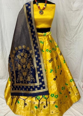 LFH Banarasi Lehenga Choli Vol 2 Yellow