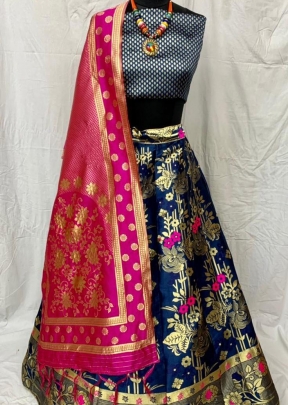 LFH Banarasi Lehenga Choli Vol 2 Blue