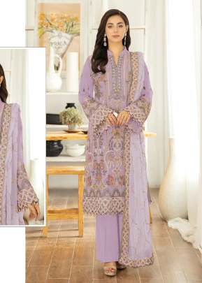 Mah E Rooh Heavy Faux Georgette With Embroidery Sequence Work And Khatli Work Pakistani Suit Heavenly Pink Color DN 4139