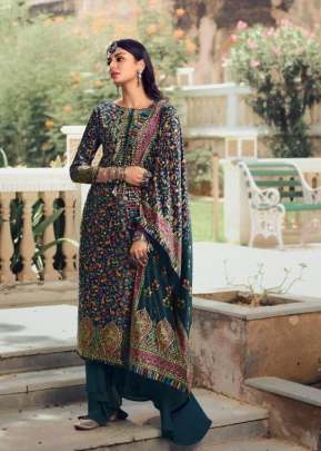 RF Velvet Vol 4 Digital Printed Winter Suit Blue Color DN 2908