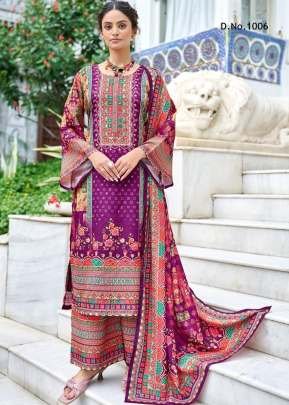 Sanaya Readymade Pakistani Suit Style 3 Piece Kurtis Set  Purple Color DN 1006