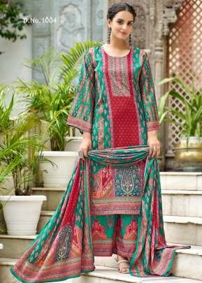 Sanaya Readymade Pakistani Suit Style 3 Piece Kurtis Set  Green Color DN 1004