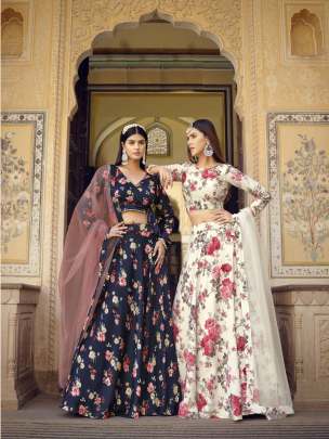 SN DN 3011 To 3014 Floral Printed Designer Lehenga Choli Catalog