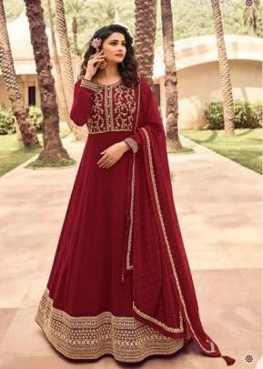VINAY KASHEESH ATTRACTION ANARKALI SUIT DN 14827 RED