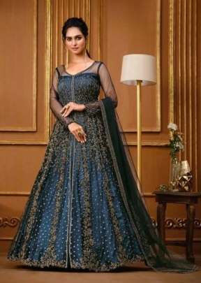 Vipul Elliza DN 4733 Colors Heavy Butterfly Net With Embroidery Work Gown
