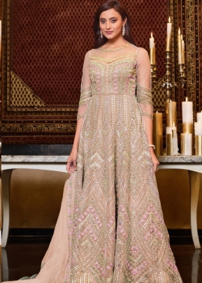 Vipul Ziana Heavy  Wedding Gown DN 4628 Cream