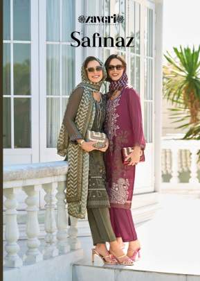 Zaveri Safinaz Organza Ready Made Designer Salwar Suit